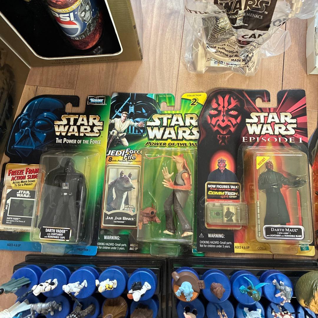 ペプシコーラ　スターウォーズ　ボトルキャップ　60個　缶ホルダーフィギュア