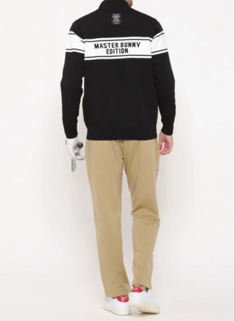 新品 パーリーゲイツ マスターバニー 天竺度詰め ジャケット(4)サイズM/黒