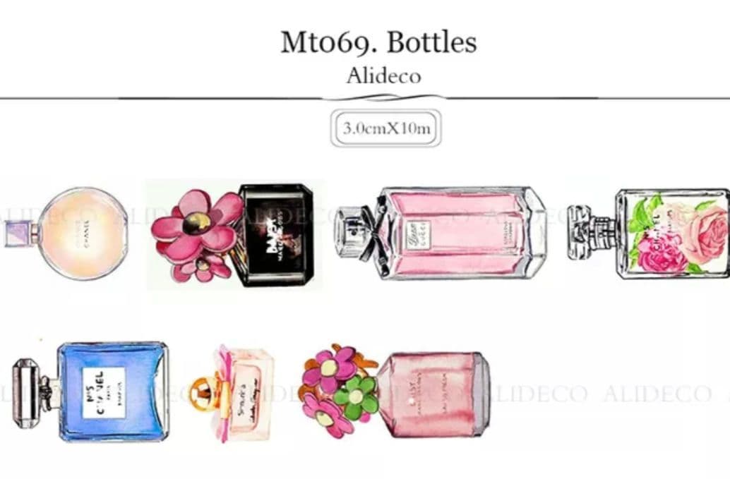 海外 マステ 香水 柄 マスキング テープ ①