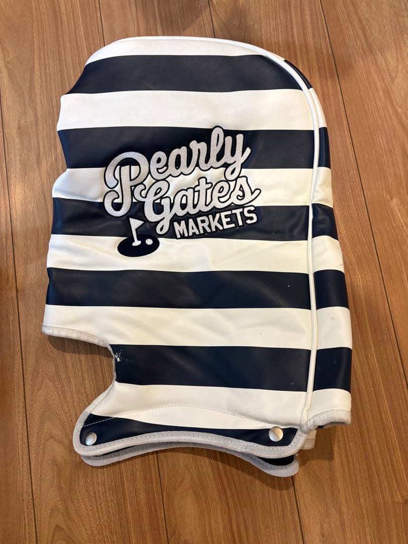 【人気・希少】パーリーゲイツ スタンド式 キャディバッグ ボーダー柄 ネイビー