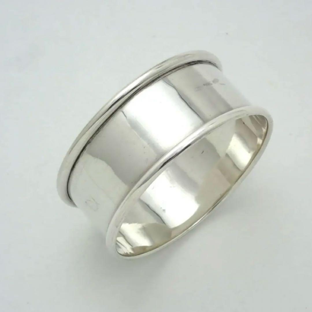 1924年 英国製 アンティーク 純銀製 スターリングシルバー ナプキンリング