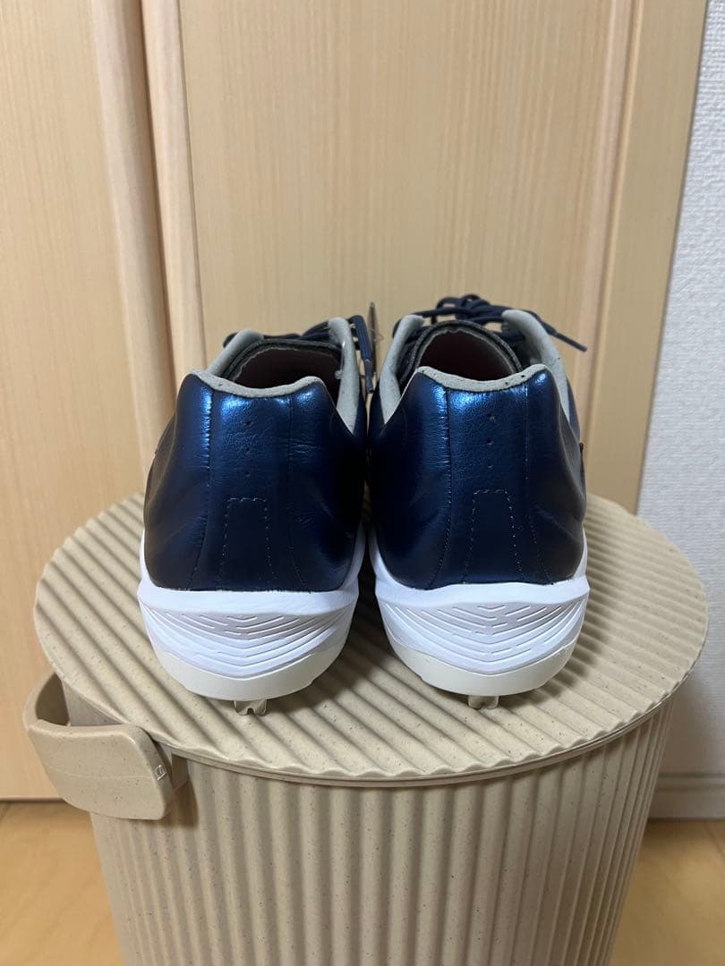 ミズノプロ クッションレボプロ 野球 ネイビー×ホワイト 27.0