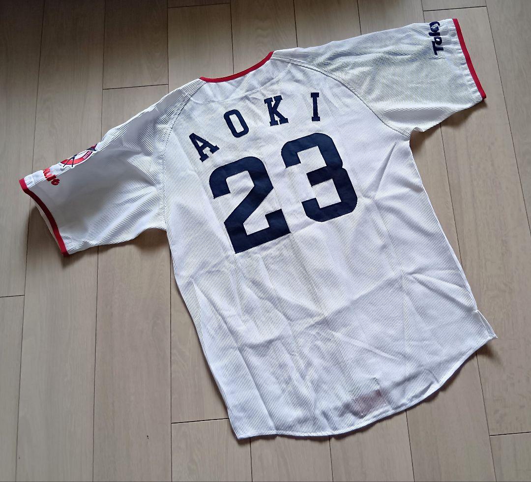 【当時物】ヤクルト　スワローズ　青木 ビームス　ユニフォーム　デサント　フリー