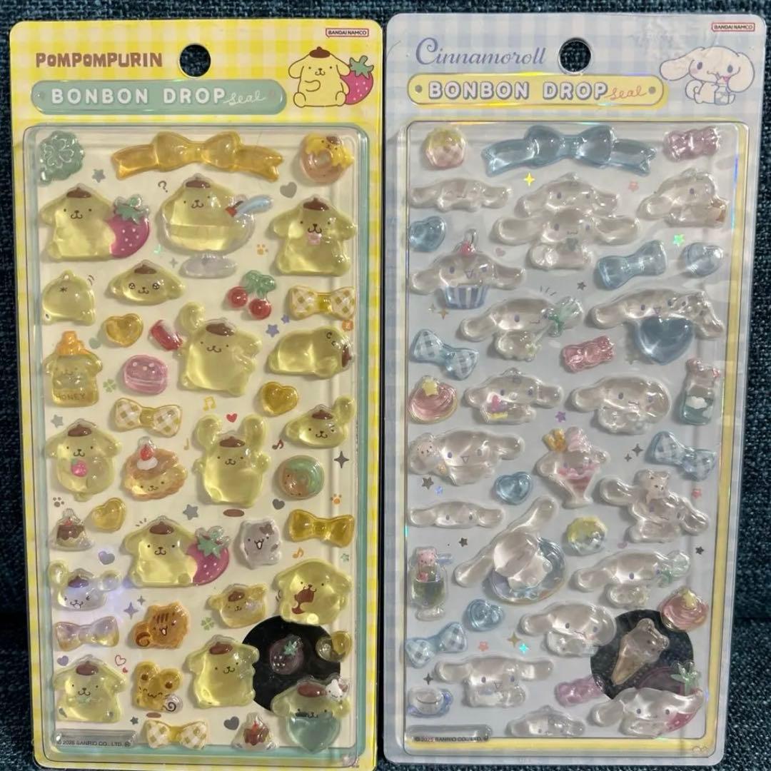 【正規品】サンリオボンボンドロップシール第2弾 ６枚セット