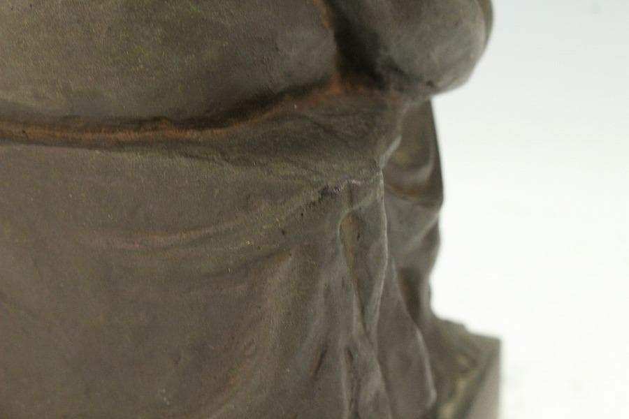 古銅 神農像 骨董品(K-LC977)