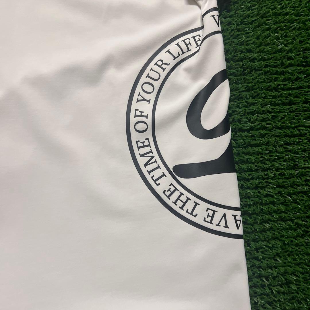 Bandel サイドロゴ付きモックネックシャツ XL ホワイト