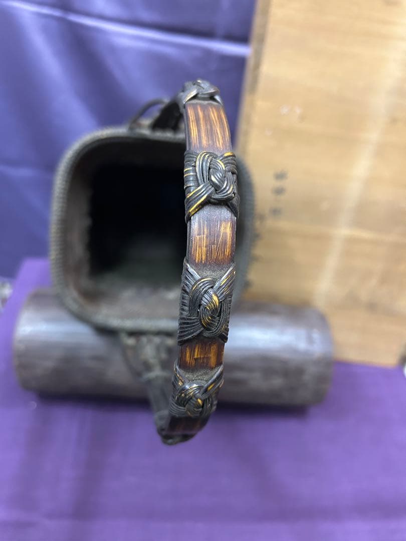 2代目田辺竹雲斎作　堺市の竹工芸品　花籠