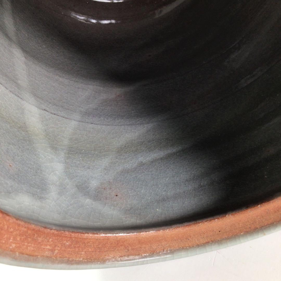 Ｐ９７７　水指　『玉欽造』『金彩梅絵』『一重口水指』　共箱　茶道具