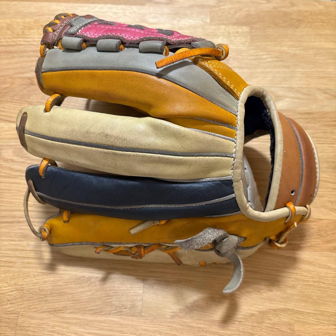 多色レザー軟式グローブ