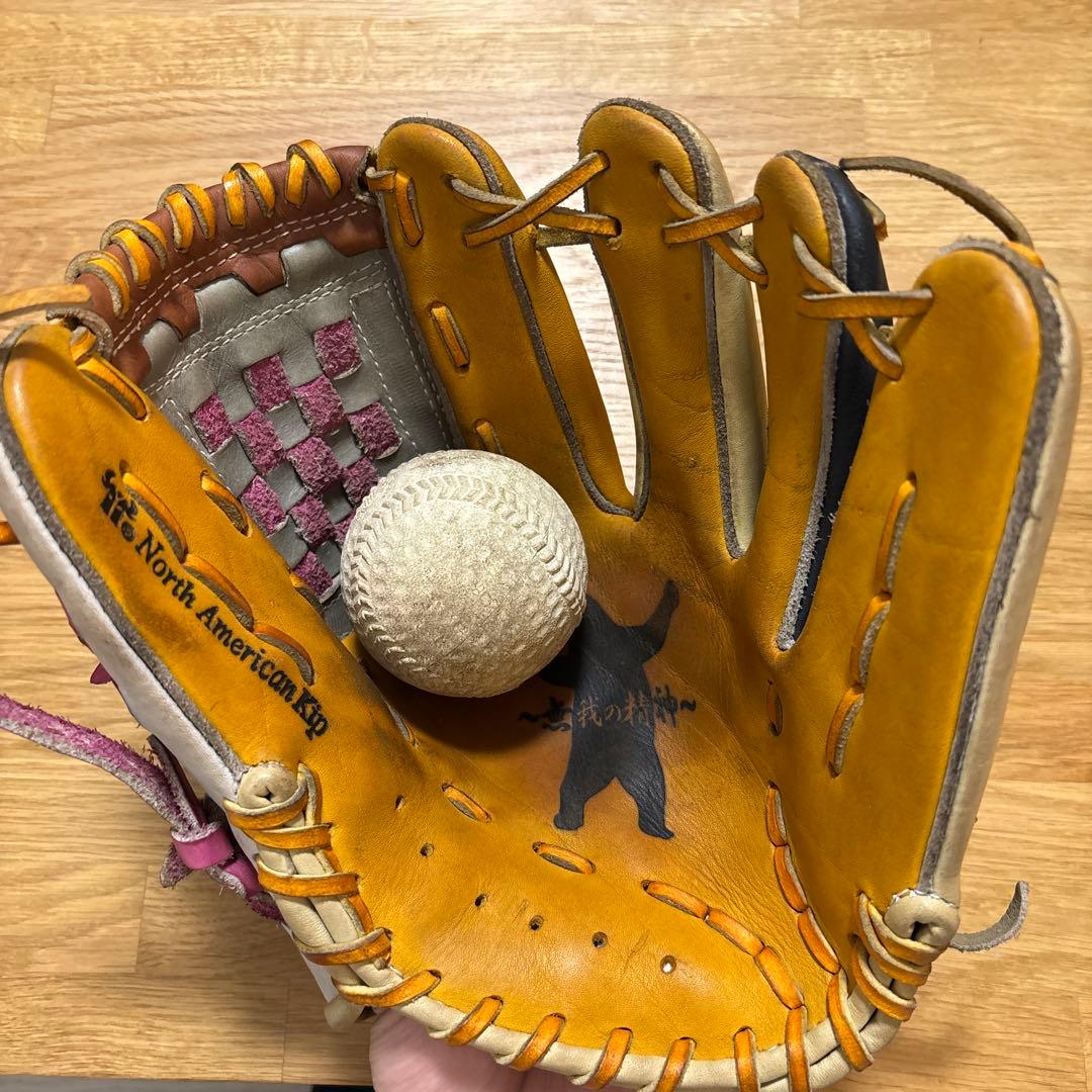 多色レザー軟式グローブ