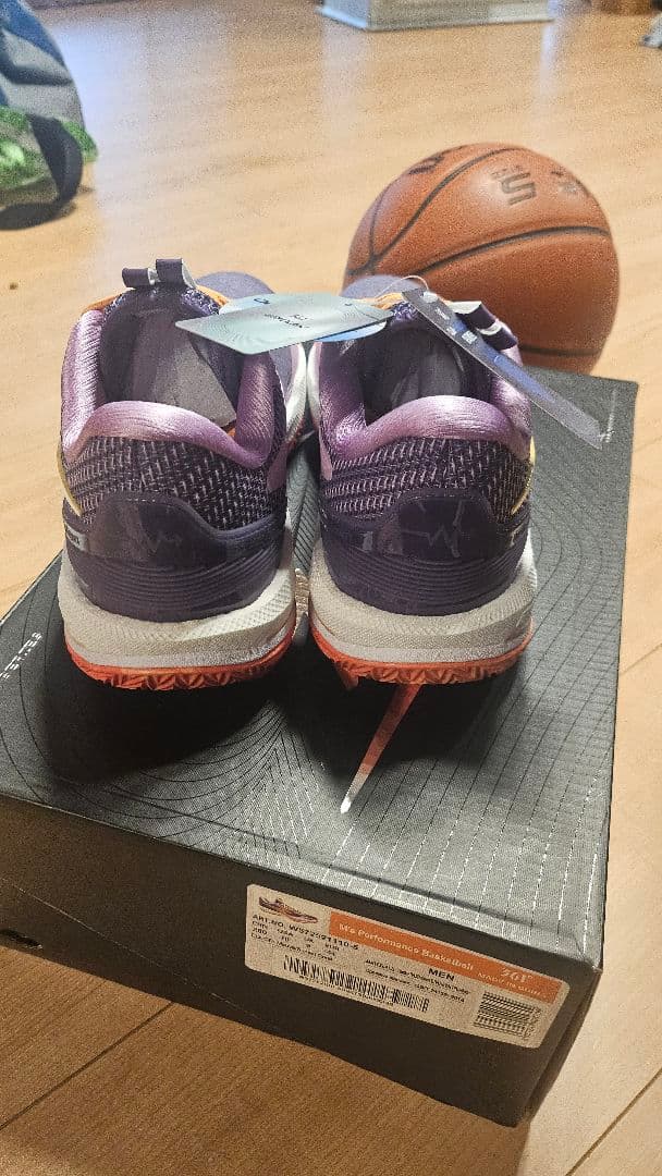 361° バスケットボールシューズ パープル/オレンジ 新商品