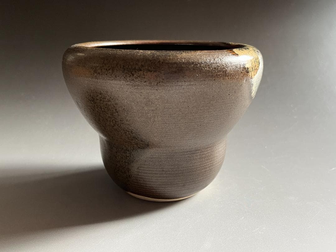 久田宗也書付　陽炎園　膳所焼　箪瓢　建水　茶道具　表千家