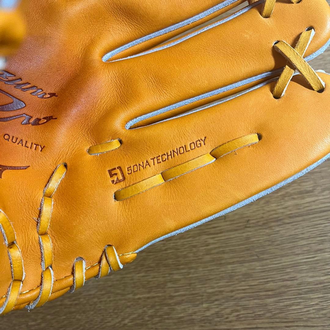 ミズノプロ 一般軟式 グローブ グラブ 投手 ピッチャー用 極美品 刺繍あり