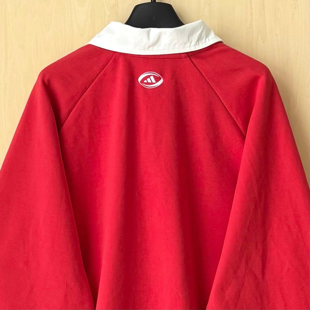 00s古着　アディダス　ブリティッシュ＆アイリッシュ・ライオンズ　ラガーシャツ