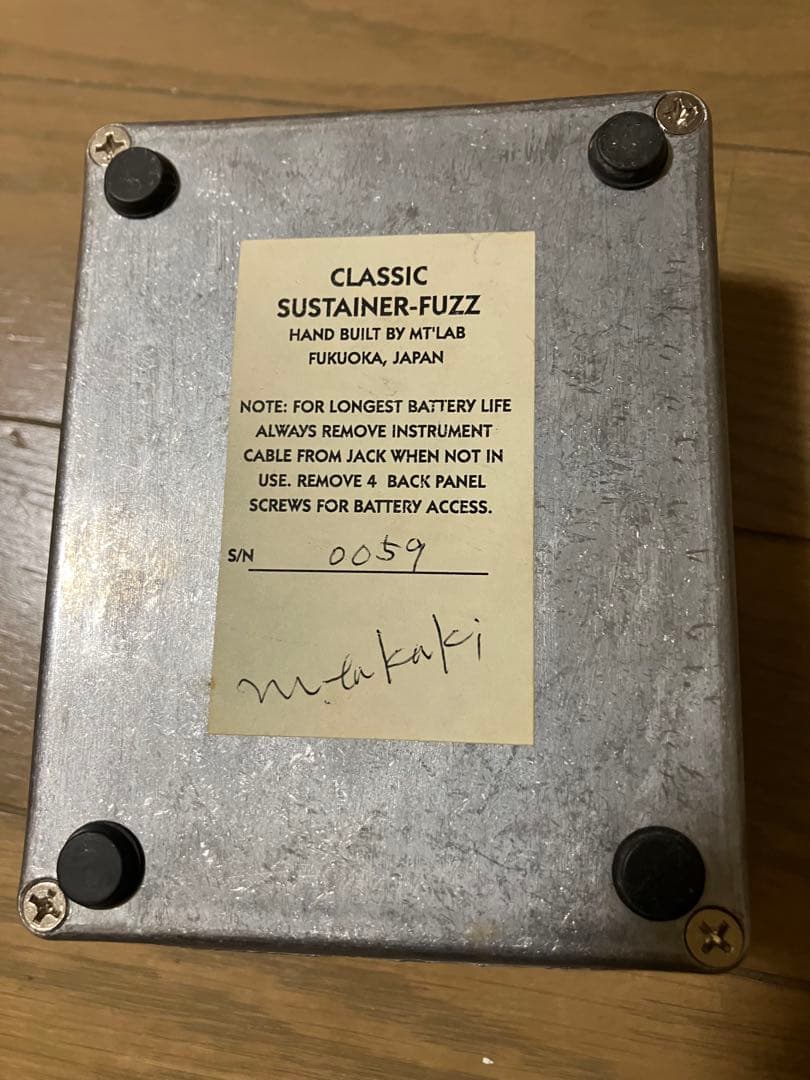 mt's lab CLASSIC SUSTAINER-FUZZ 中古品