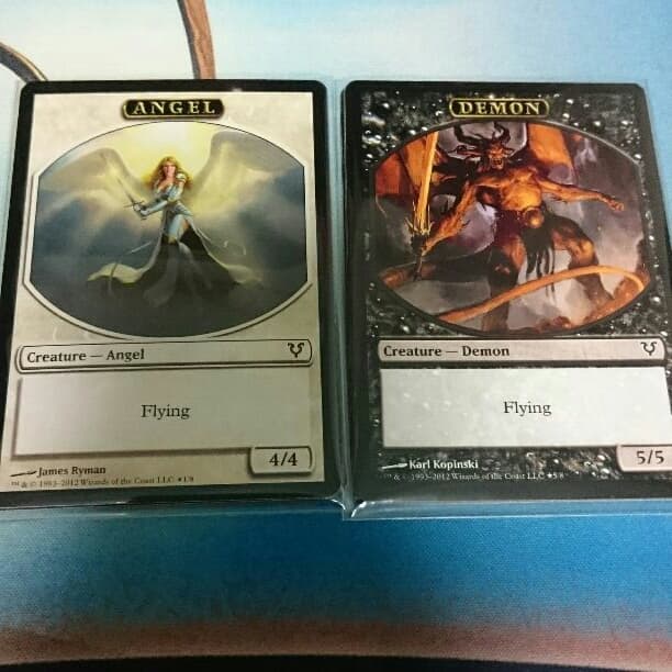 天使 悪魔 両面トークン 10枚