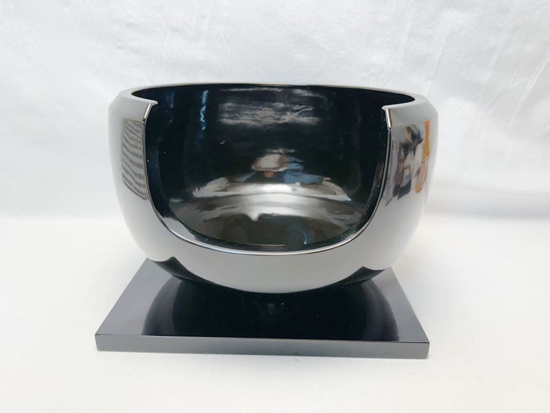 未使用 茶道具 寄神崇白造 桂窯黒真塗 面取土風炉 輪島塗敷板底瓦 火箸灰匙共箱