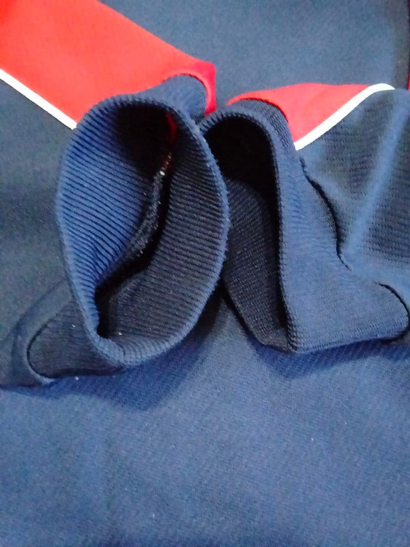 90s NIKE ナイキ スナップボタン セットアップ ネイビー Ｌ バスケ