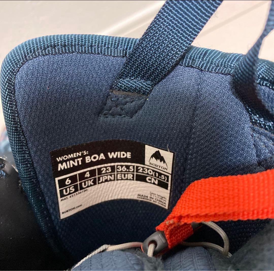 【23cm 】BURTON MINT BOA WIDE スノーボードブーツ