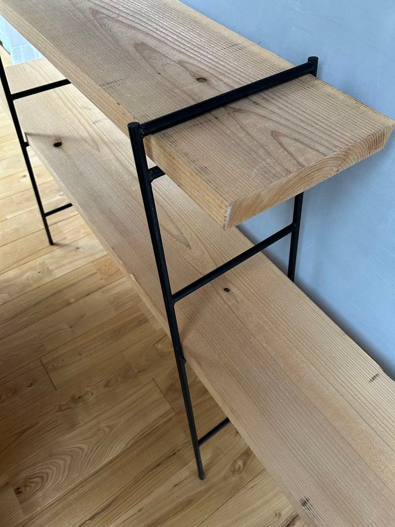 アイアン カスタムラダーラック　キャンプキッチンテーブル　2セット　オーダー品