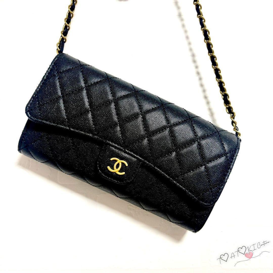 大人気✨️❤CHANEL❤チェーンウォレット ブラック 正規非売品