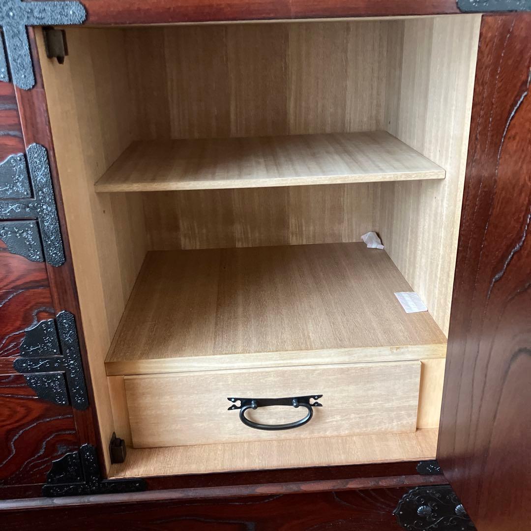 送料込 筑後民芸 ダークブラウン 桐箪笥