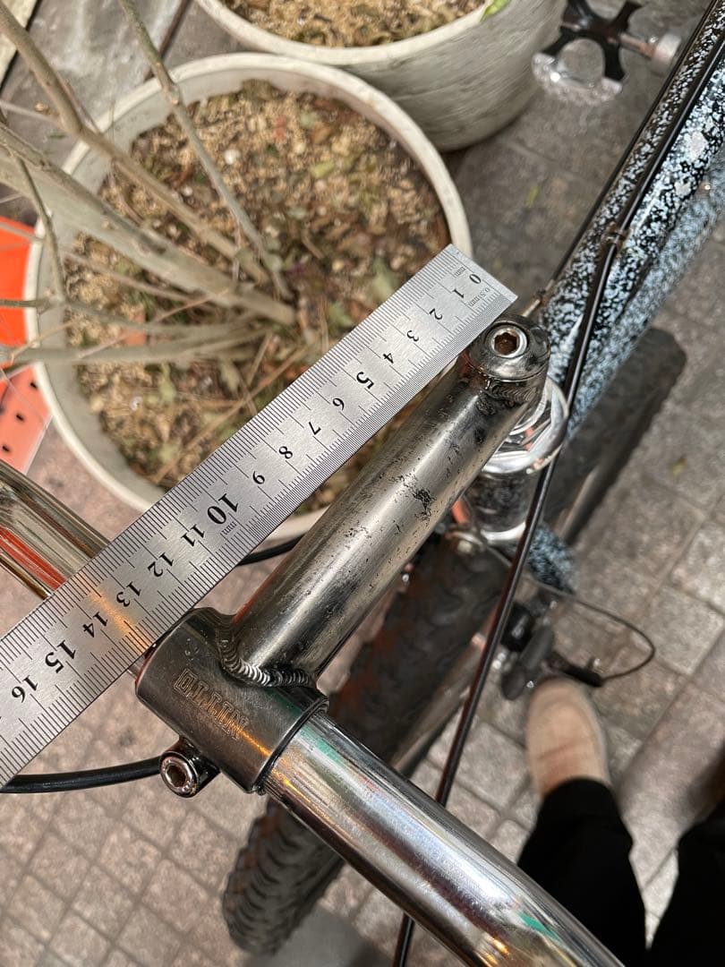 80s 90s old nitto クロモリ スレッド ステム raw カラー