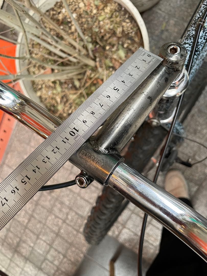 80s 90s old nitto クロモリ スレッド ステム raw カラー