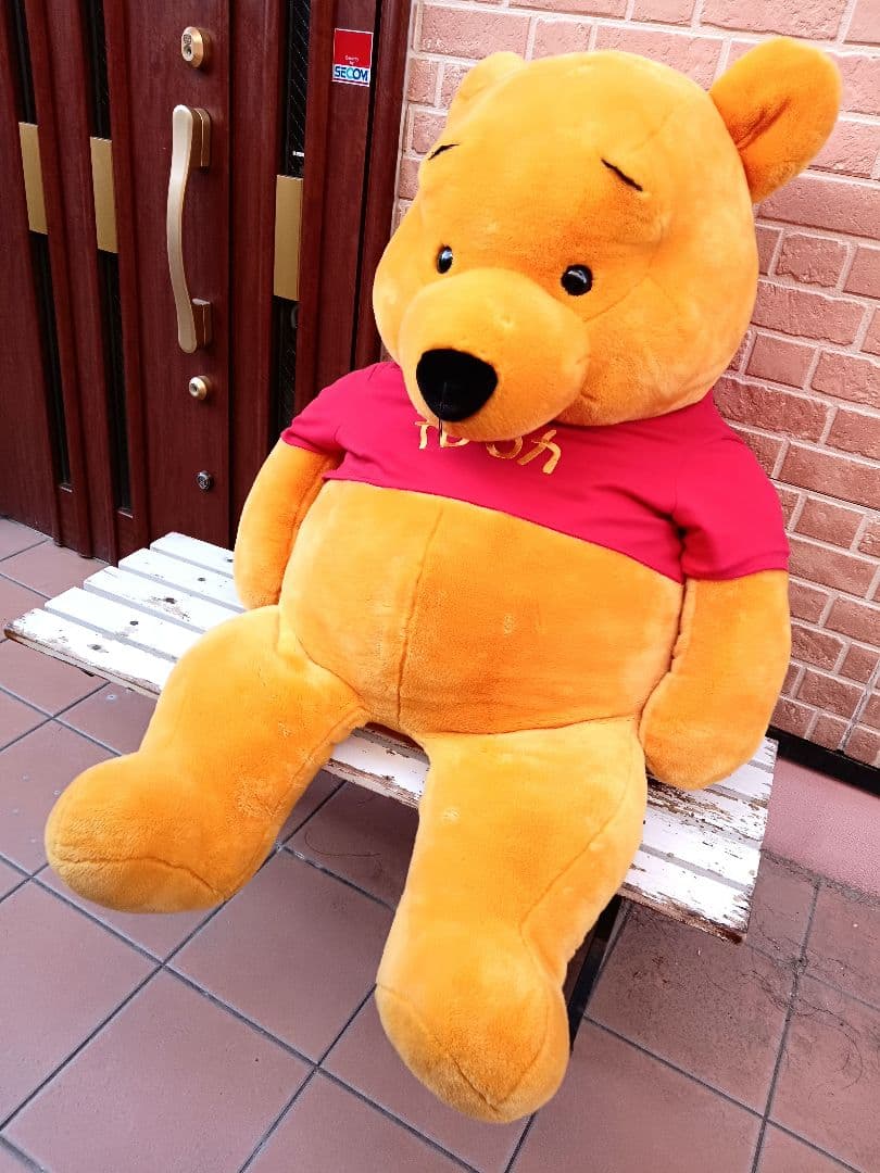 日本に3つだけの限定品！特大プーさん　美品　ぬいぐるみ　　希少品　150cm