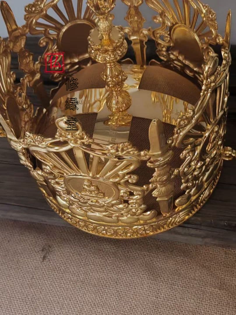 【修縁堂】密教法具 真言宗 法器 五仏冠