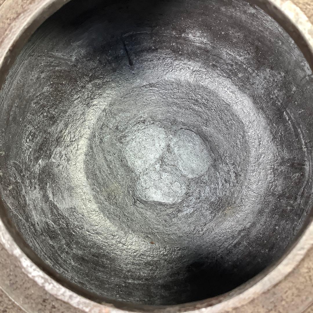 唐銅　朝鮮風炉釜　大国藤兵衞　茶道具　送料無料