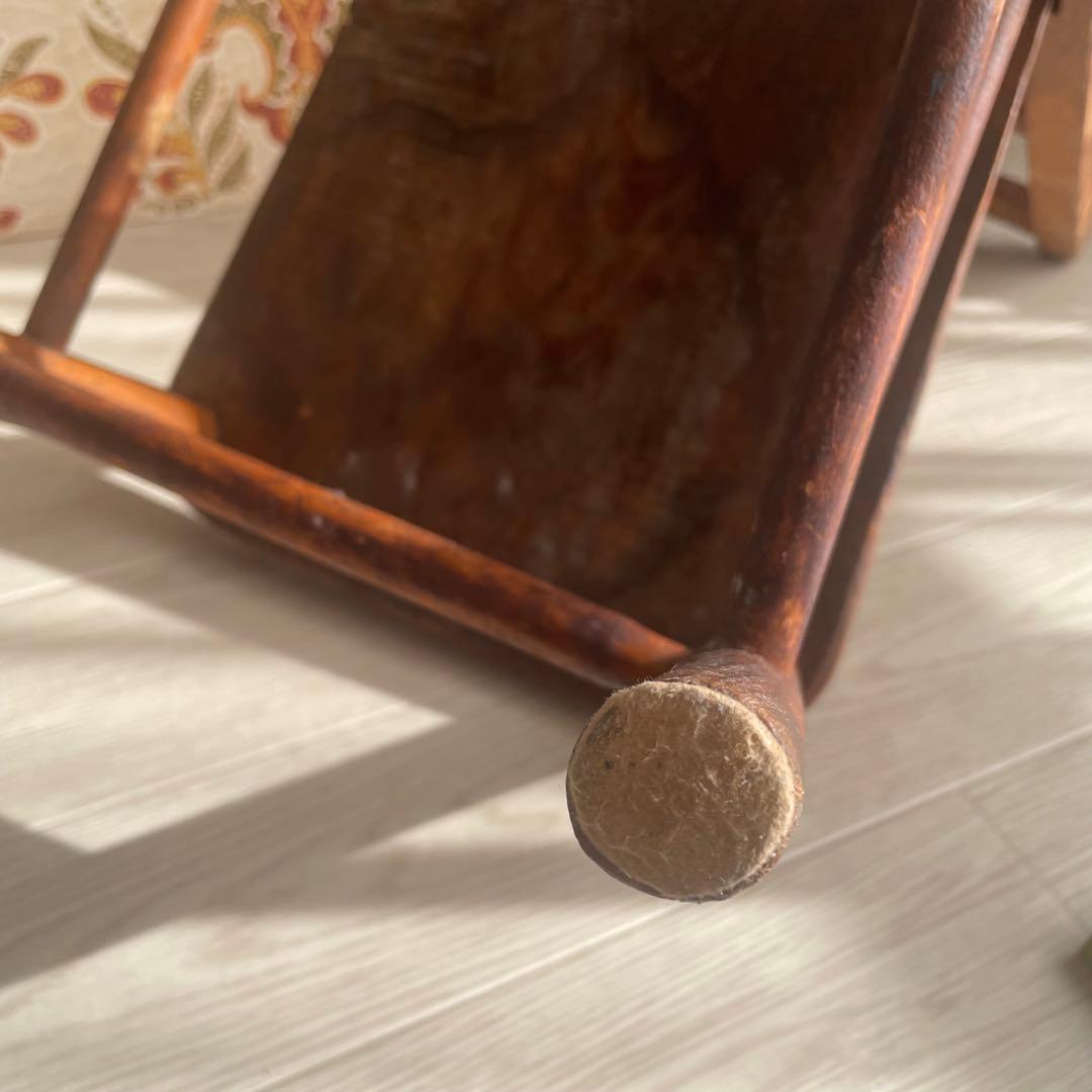 アンティーク/イギリス製/子供用/椅子/木製