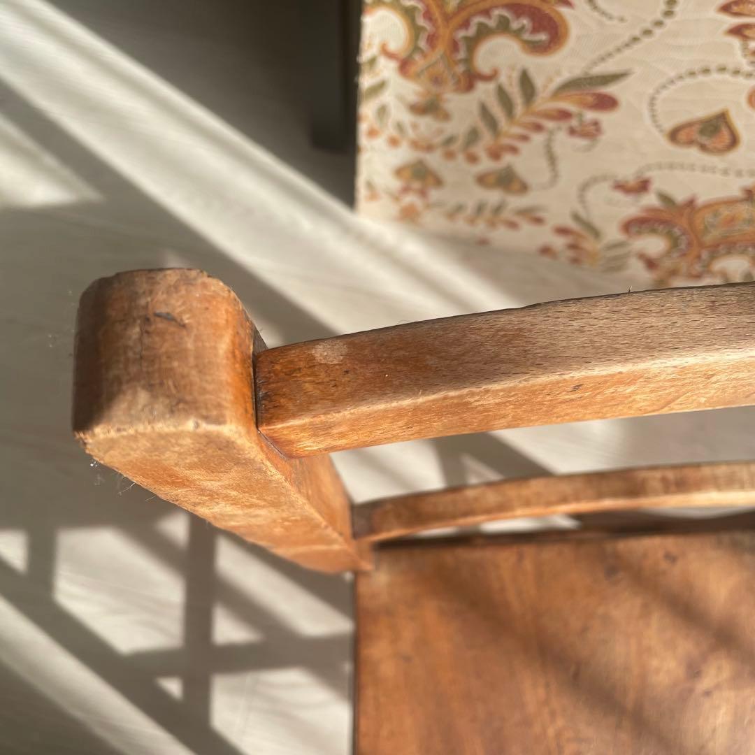 アンティーク/イギリス製/子供用/椅子/木製