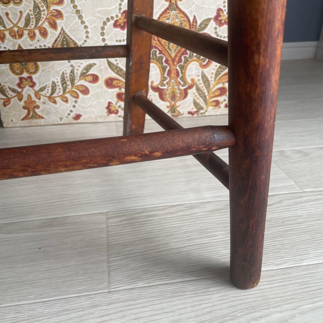 アンティーク/イギリス製/子供用/椅子/木製