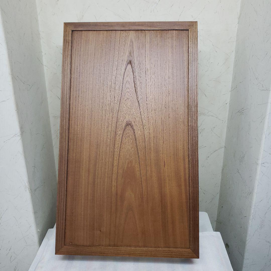 蔵出し特価　本欅無垢材　花台　艶消し ５９×３５×１０cm