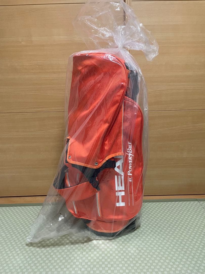 HEAD パワービルド ゴルフ スタンドキャディバッグ９型　オレンジ　新品
