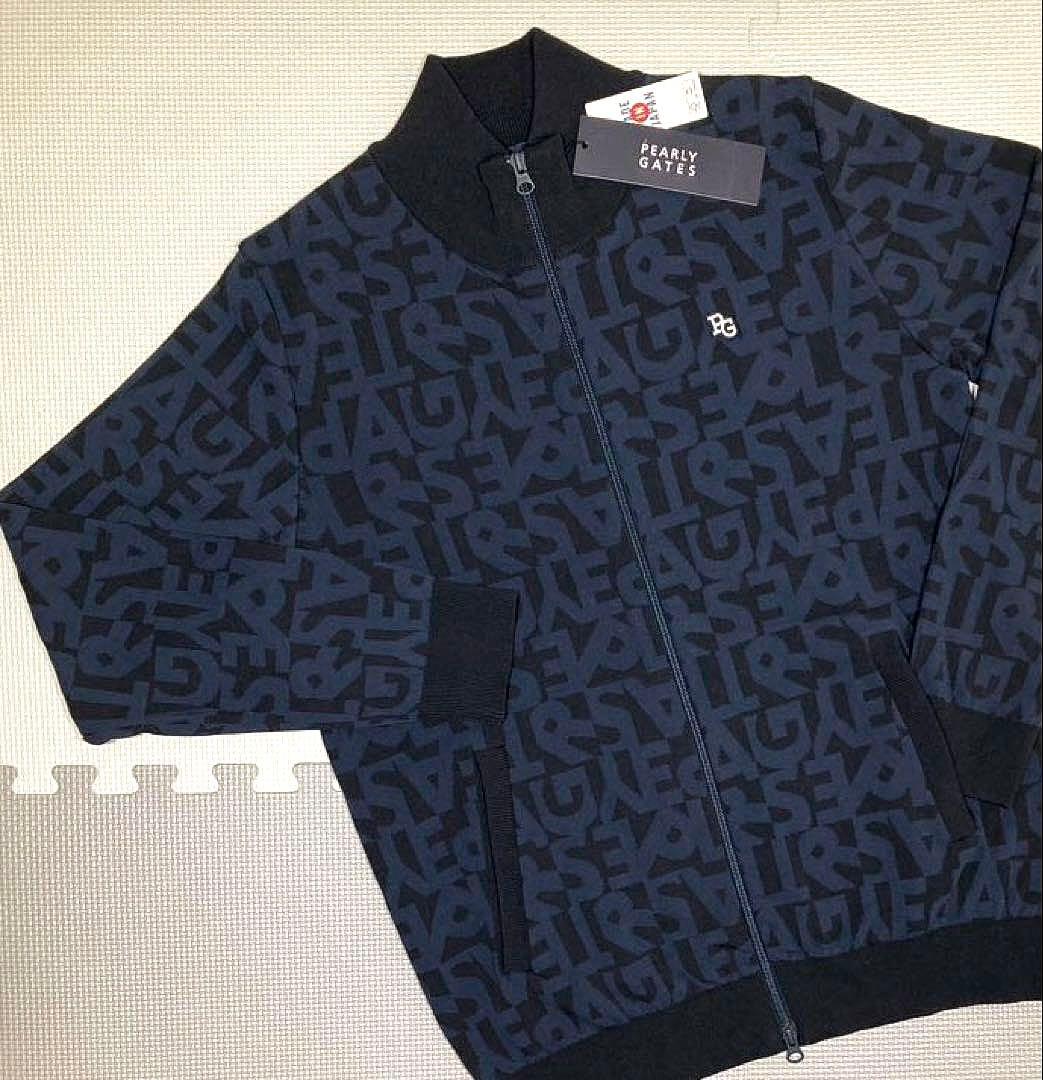 パーリーゲイツ ランダムロゴ フルジップニットブルゾン（D.NAVY／5）