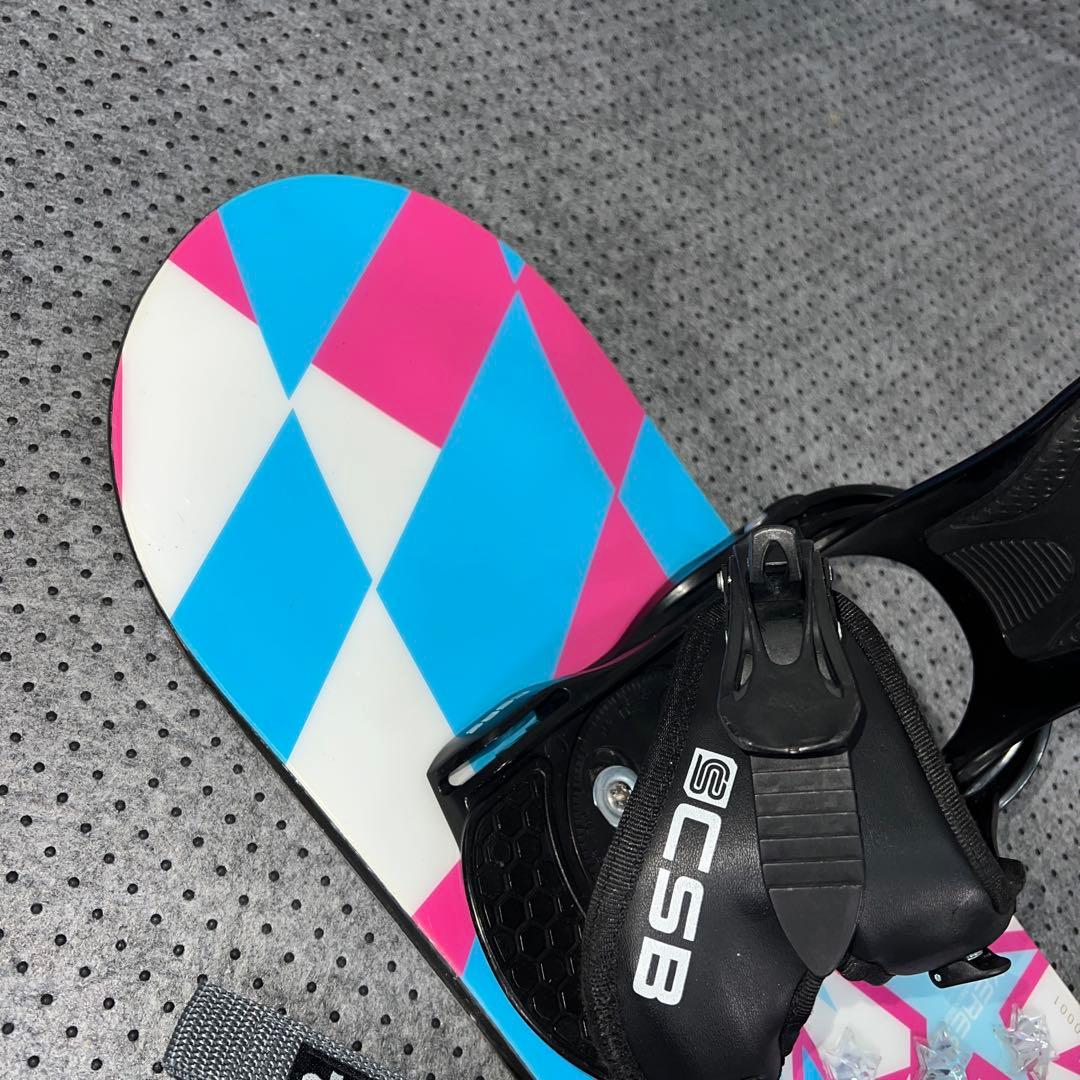 数回使用 キッズスノーボード 88cm XERES×バイン×レースブーツ