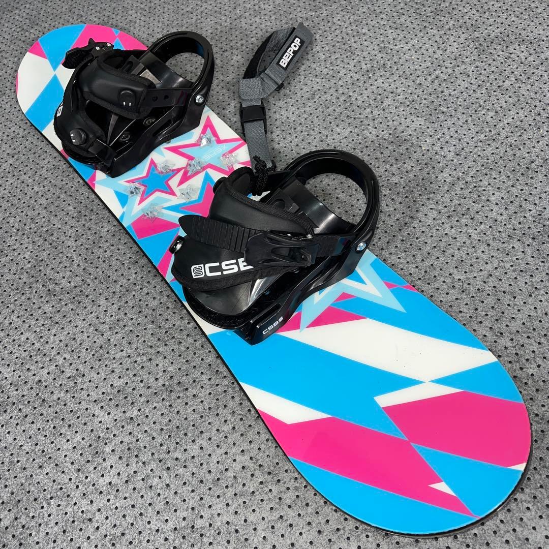数回使用 キッズスノーボード 88cm XERES×バイン×レースブーツ