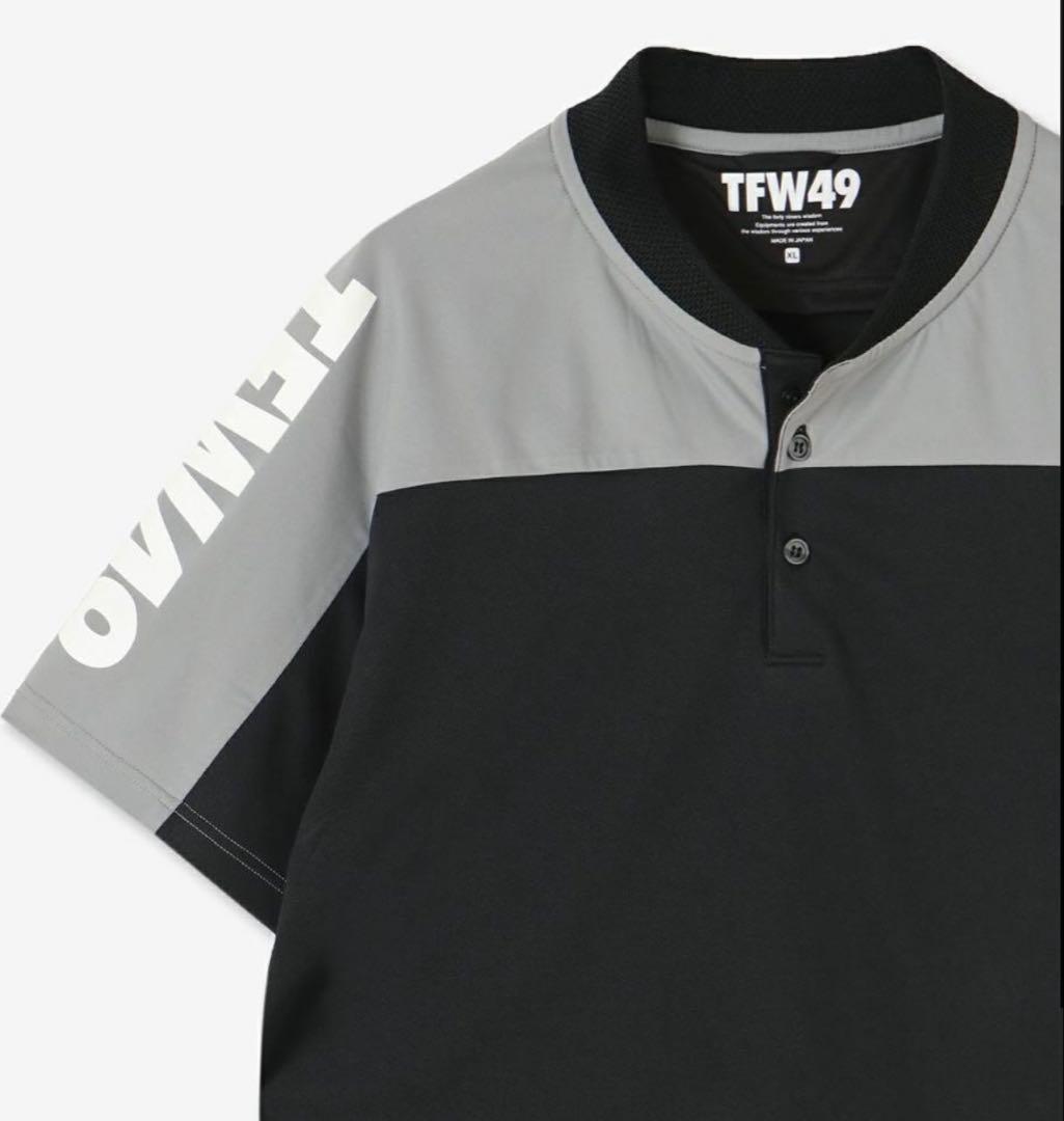 TFW49 ポロシャツ 黒/グレー