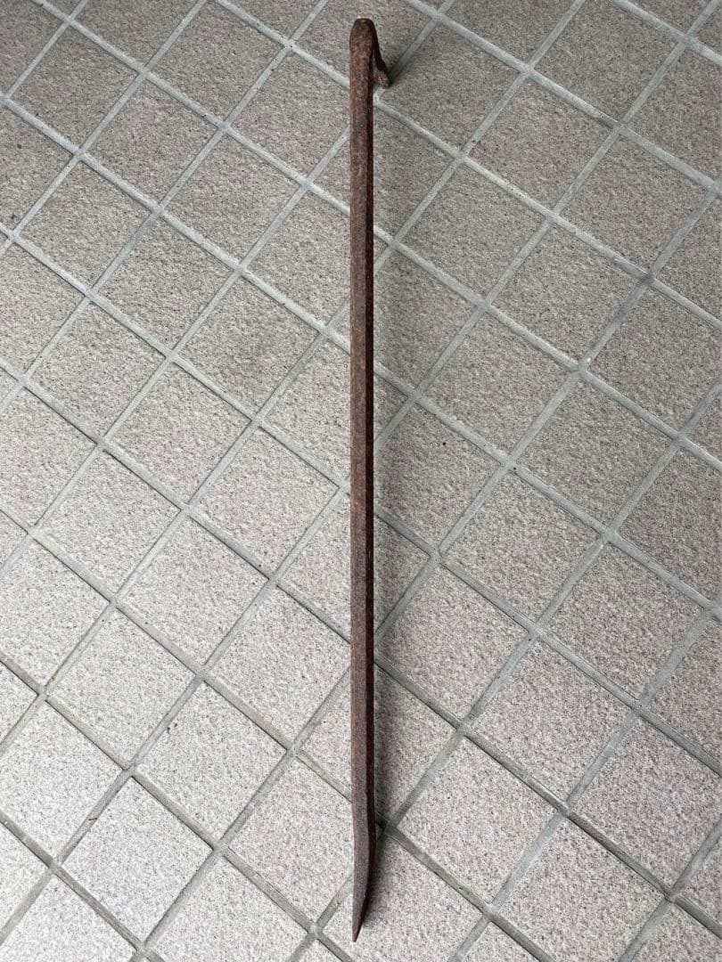 ロングバール・釘抜き ・レトロ&アンティーク ・鉄製