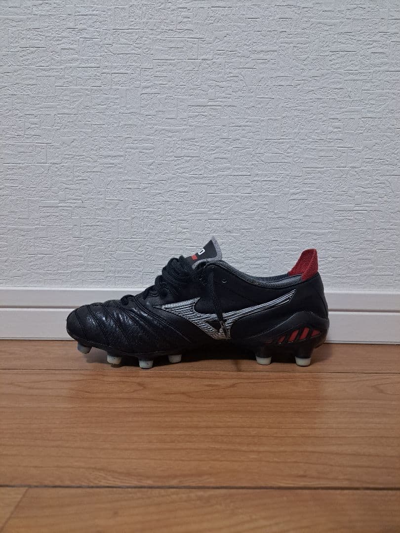 Mizuno サッカーシューズ 黒/赤24.0