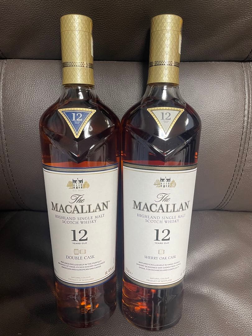 The Macallan 12年 ダブルカスク & シェリーオーク セット