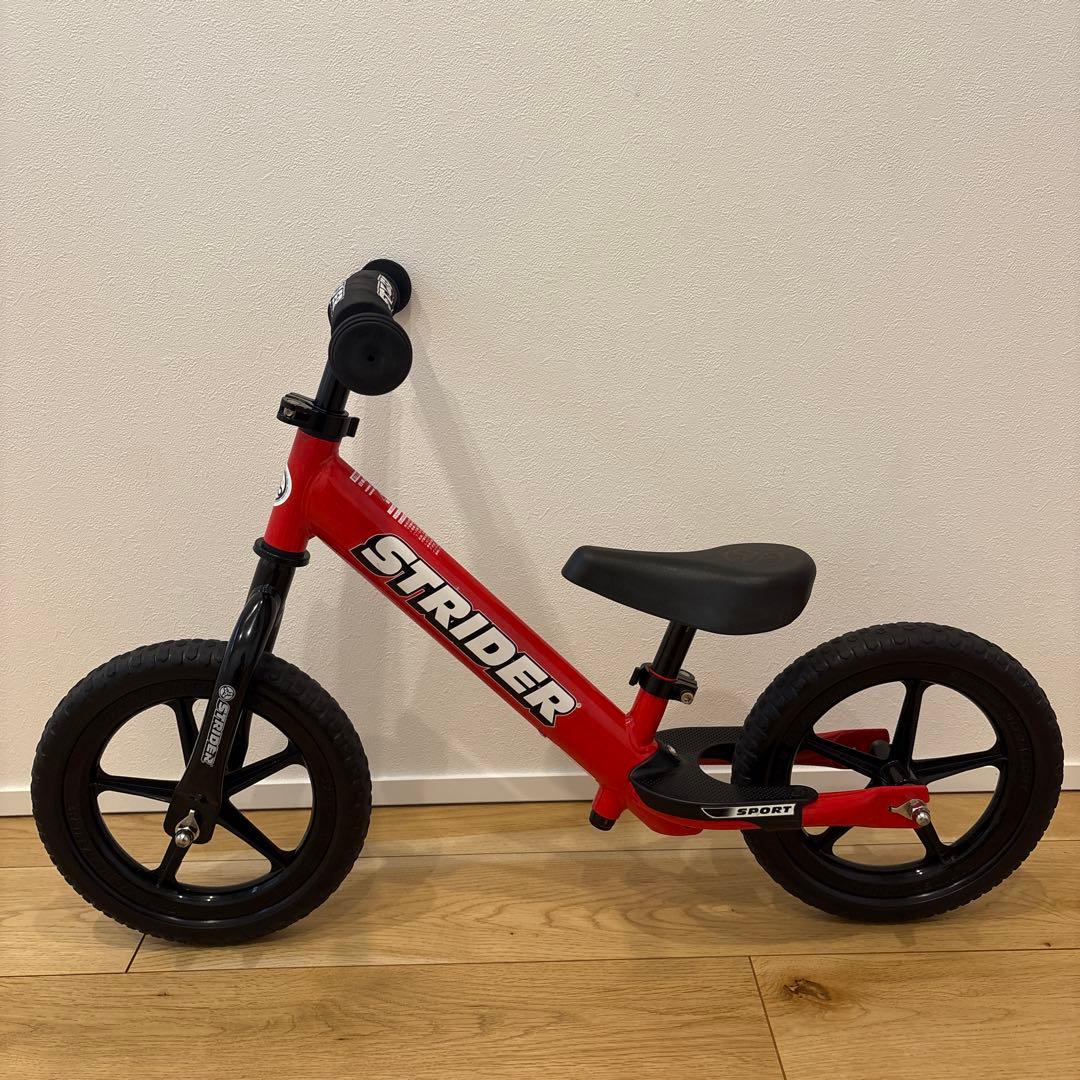 【美品】STRIDER バランスバイク レッド 12インチ