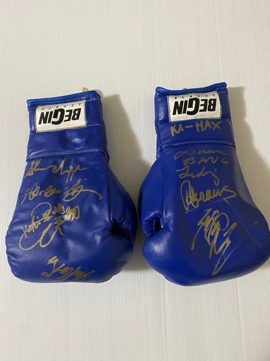 超激レア K‐1サイン入りグローブ K‐1ワールドMAX2002