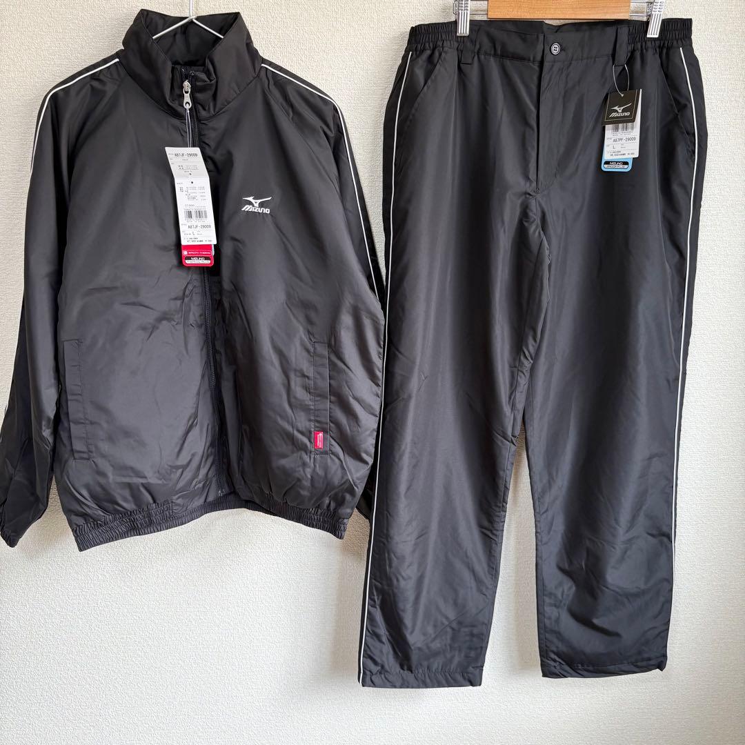 【新品】ミズノゴルフ　中綿ウィンドブレーカー　セットアップL
