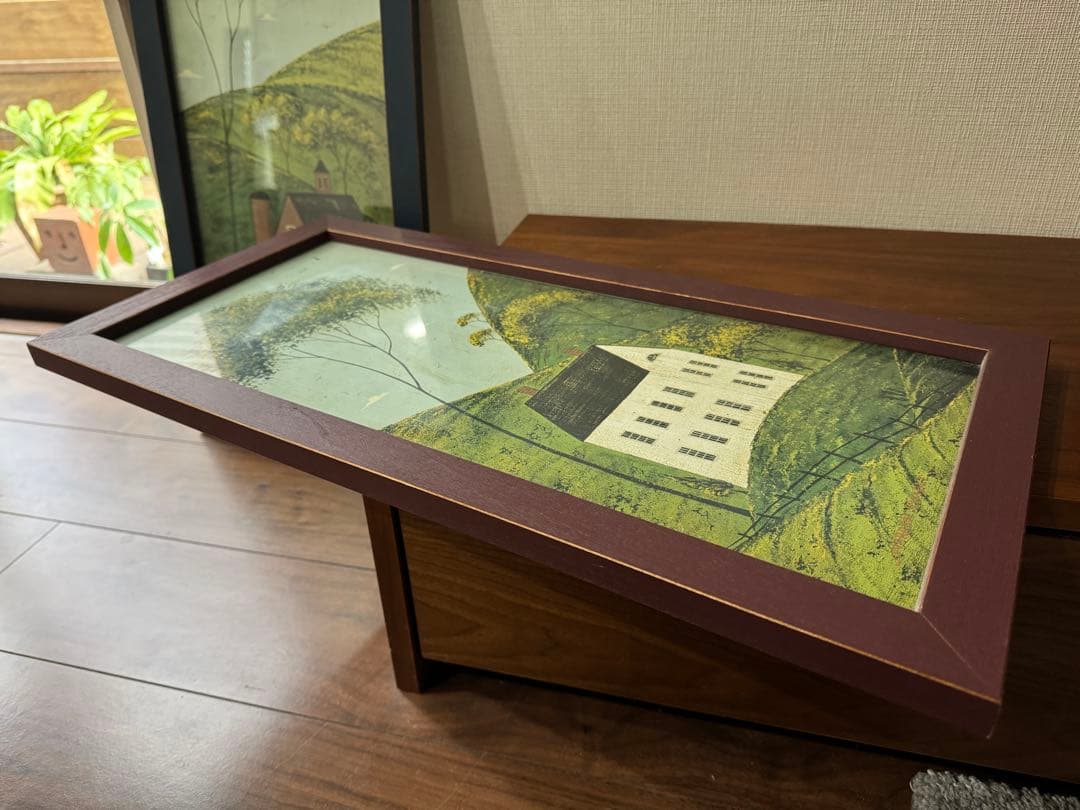 カントリー雑貨　ウォーレン・キンブル 風景画2点 木製額 ＋1点