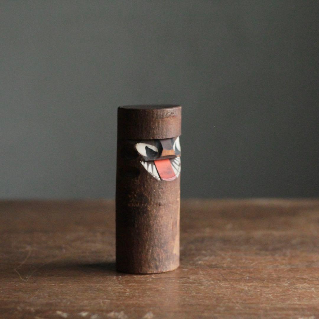 木でこ 木仙作 大友人形 郷土人形 魔除けの神 民芸 古道具 アンティーク