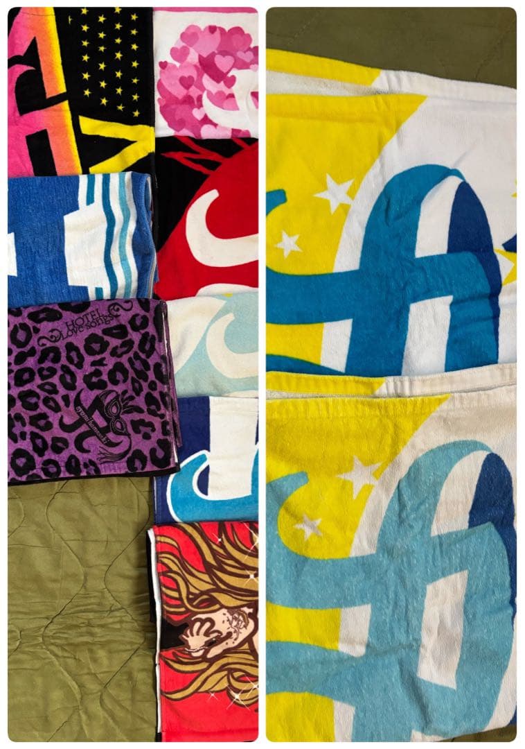 浜崎あゆみ タオル10点セット まとめ売り バラ売り可能