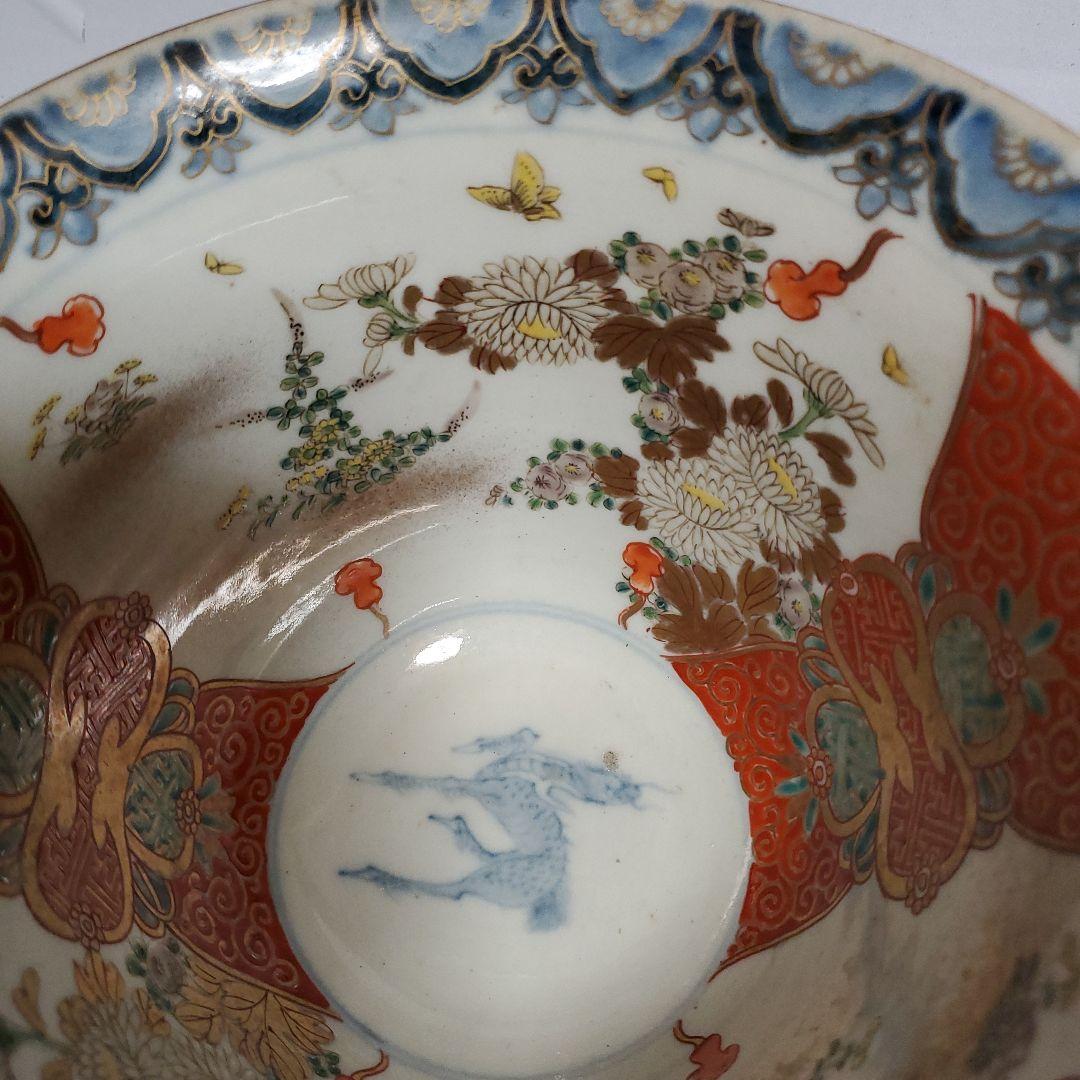 伊万里色絵深鉢